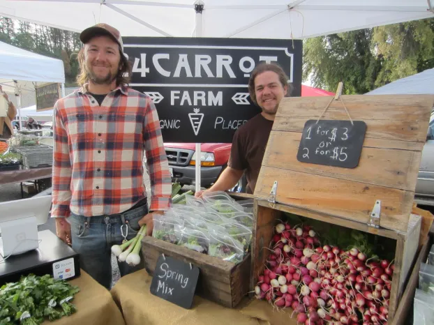 Kevin & Ben, Local Farmers at the Markey