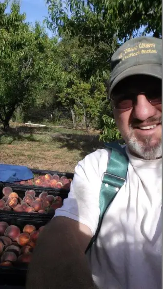 Mike Beals in the Orchard