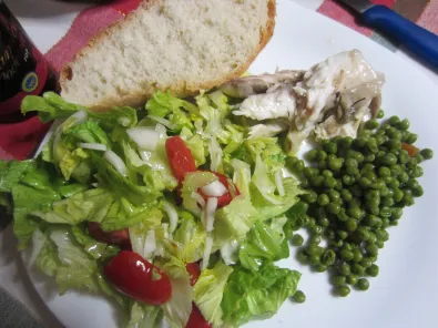 Green peas and a remarkable Insalata fresca