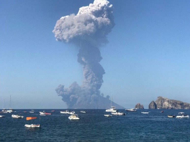 July 4, 2019 eruption of Mount Stromboli